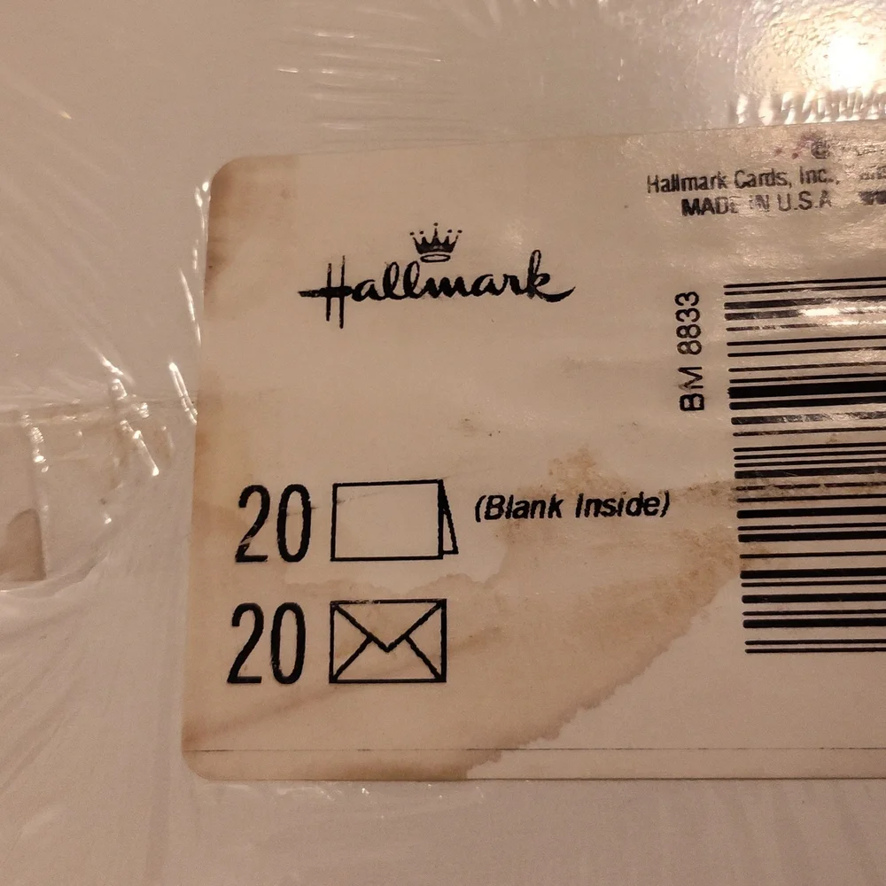 Vintage! Hallmark Classic White Thank You Cards (20ct)